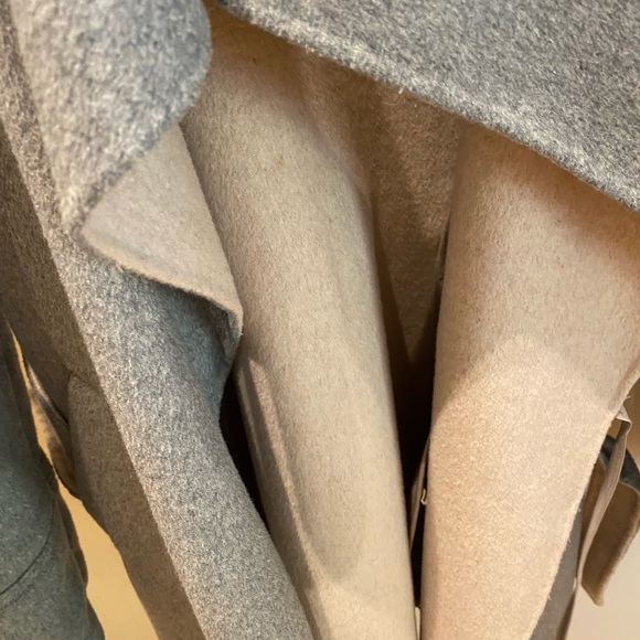 Laundry by Shelli seagal light gray heather wool blended women coat size small - Picture 5 of 5